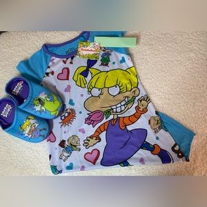 Rugrats Sleepwear & Slipper Set